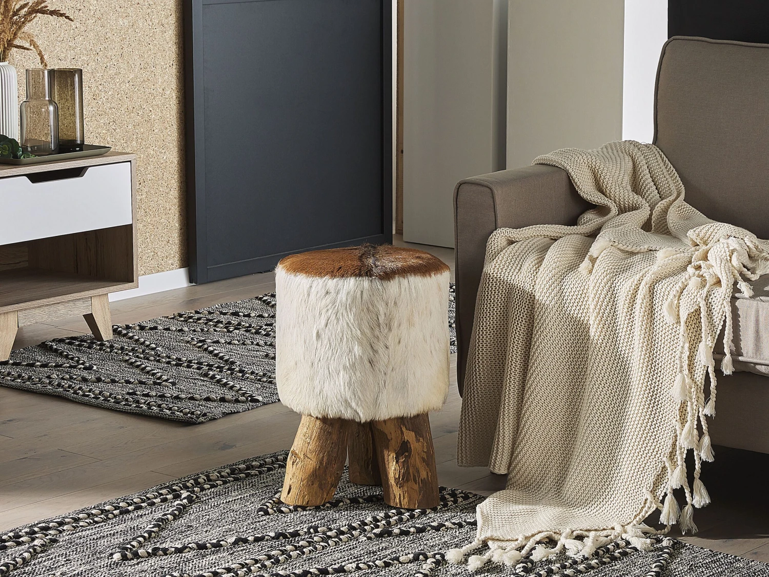 Huopa Puuvilla Beige 125 X 150 Cm NAZILLI - Image 3