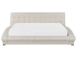 Vesisänky Nahka Valkoinen 180 X 200 Cm LILLE -Koti Kaluste undef src sa picid 42884 type whitesh image