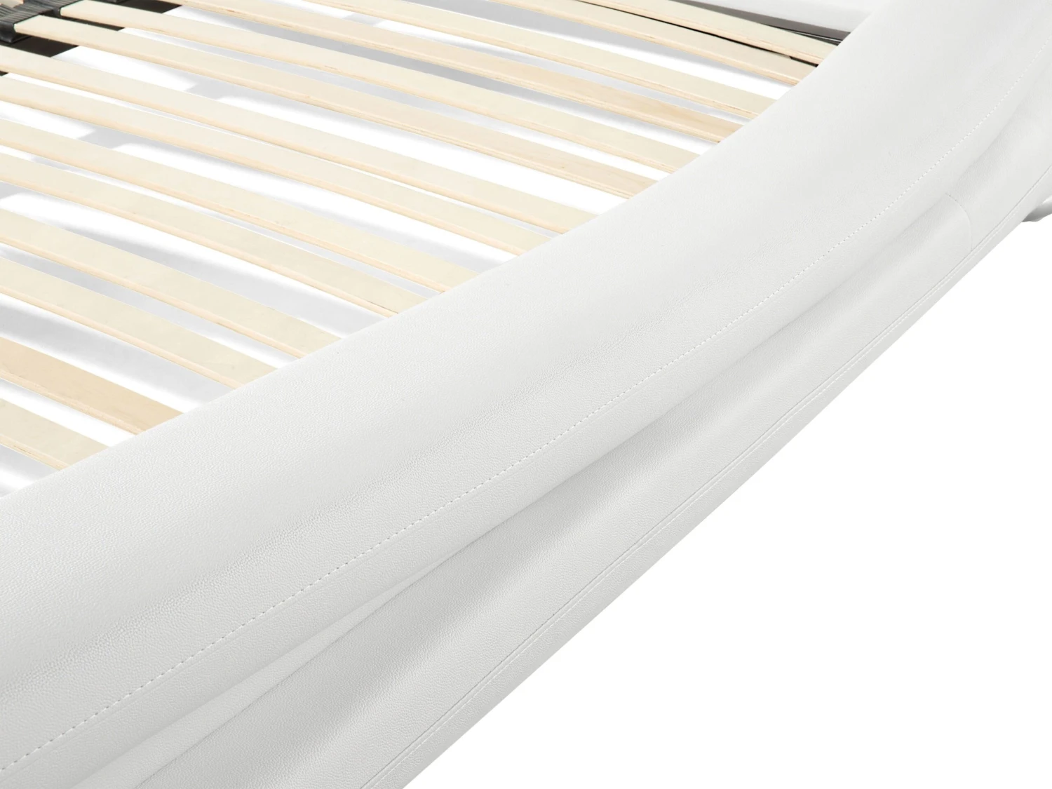 Sänky Nahka Valkoinen AVIGNON Useita Kokoja - Image 5