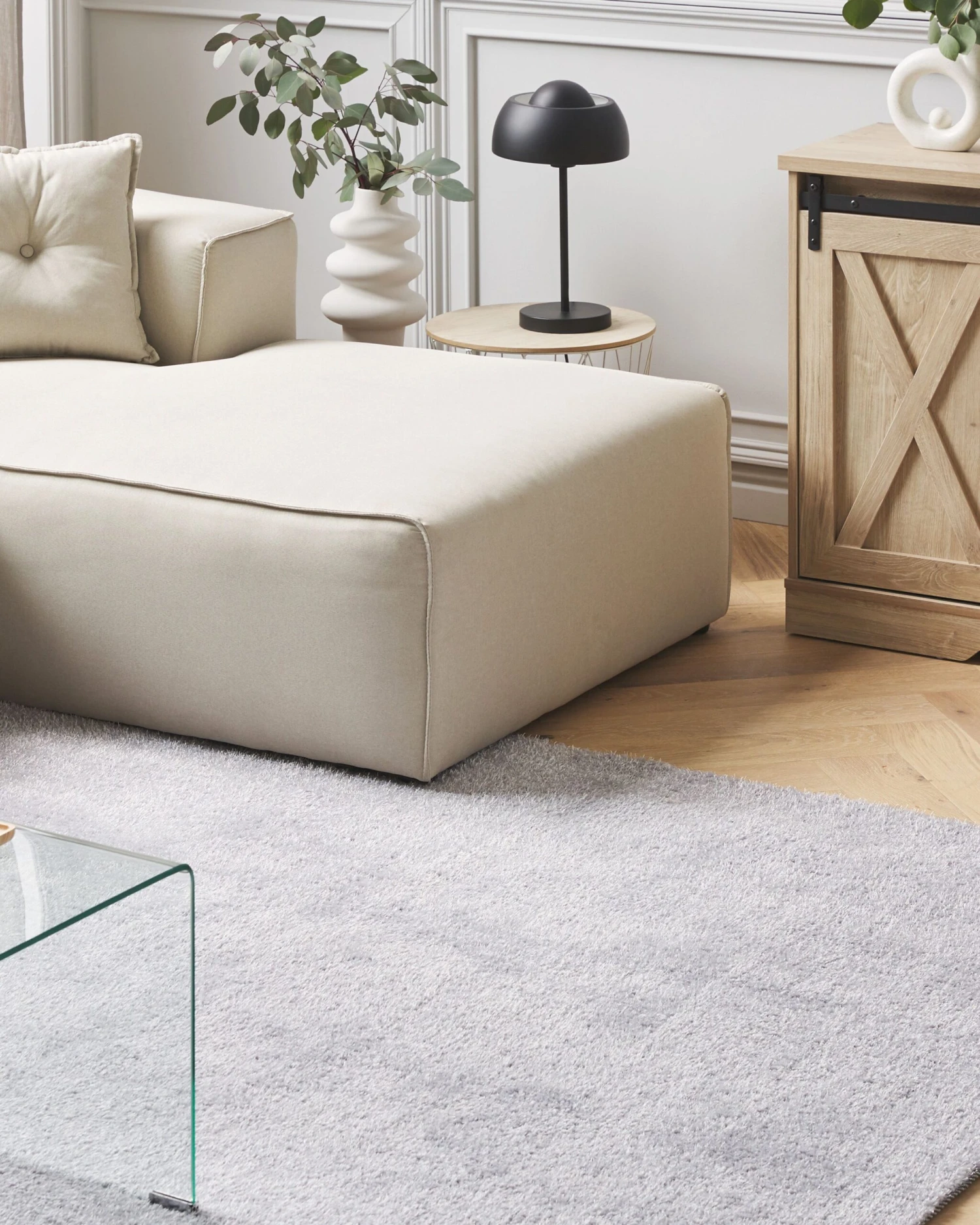 Matto Kangas Vaaleanharmaa DEMRE Useita Kokoja - Image 2