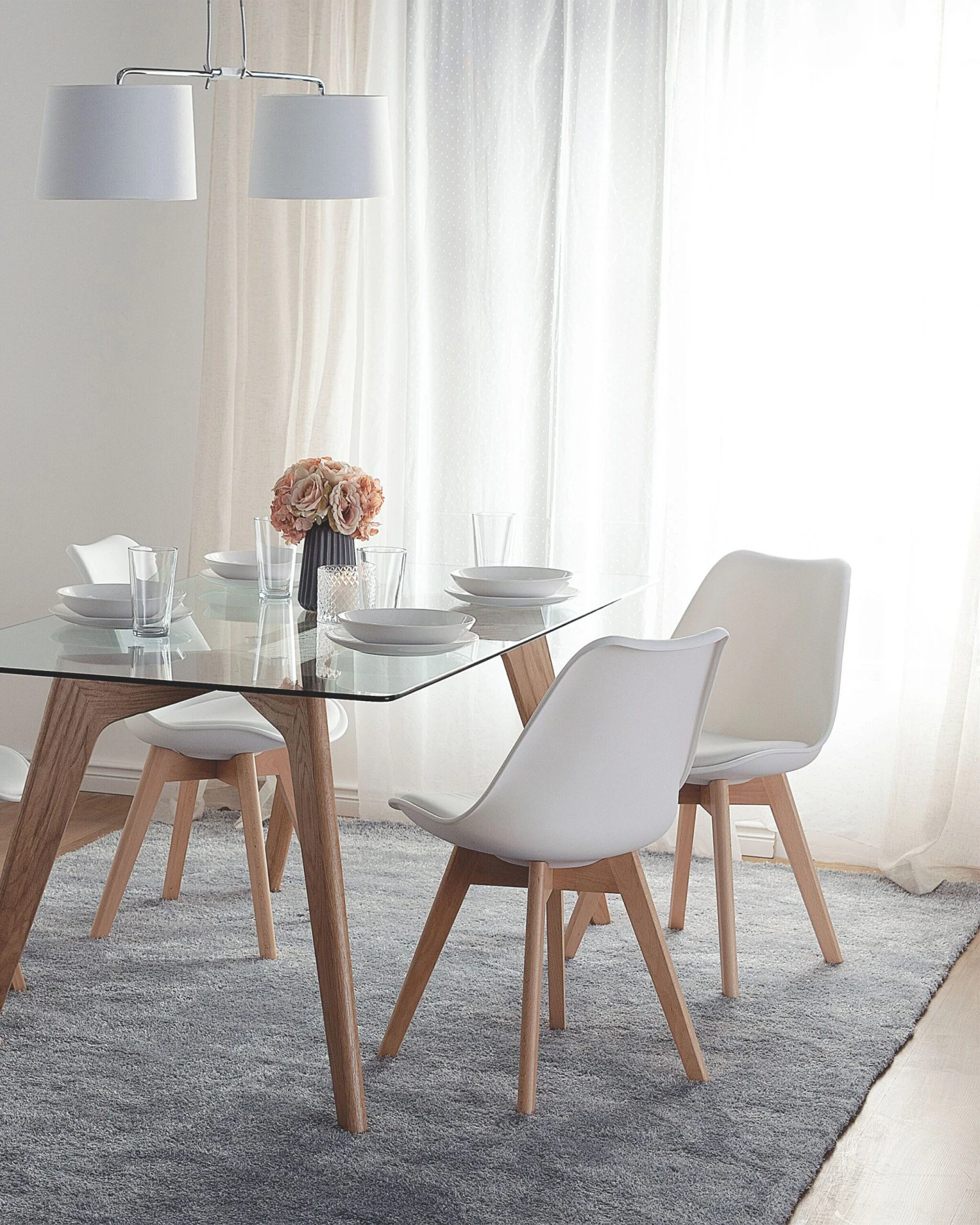 Matto Kangas Vaaleanharmaa DEMRE Useita Kokoja - Image 4