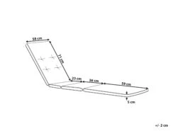 Istuintyyny Aurinkotuolille Kermanvalkoinen TOSCANA/JAVA -Koti Kaluste undef src sa picid 692243 type whitesh image