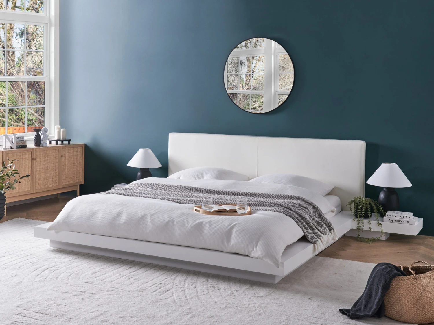 Sänky Yöpöydät Valkoinen ZEN Useita Kokoja - Image 2