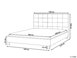 Sänky Kangas Vaaleanharmaa LA ROCHELLE Useita Kokoja -Koti Kaluste undef src sa picid 707678 type whitesh image