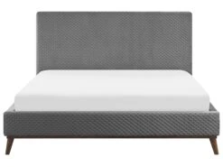 Sänky Sametti Vaaleanharmaa BAYONNE Useita Kokoja -Koti Kaluste undef src sa picid 713680 type whitesh image