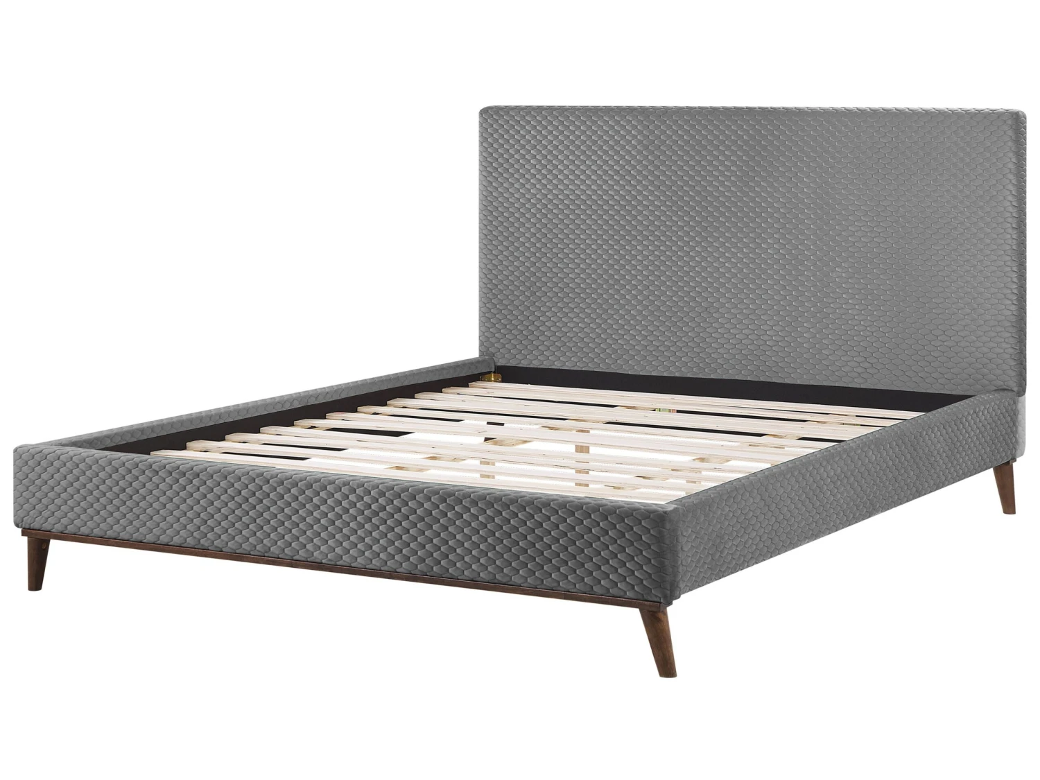 Sänky Sametti Vaaleanharmaa BAYONNE Useita Kokoja - Image 5