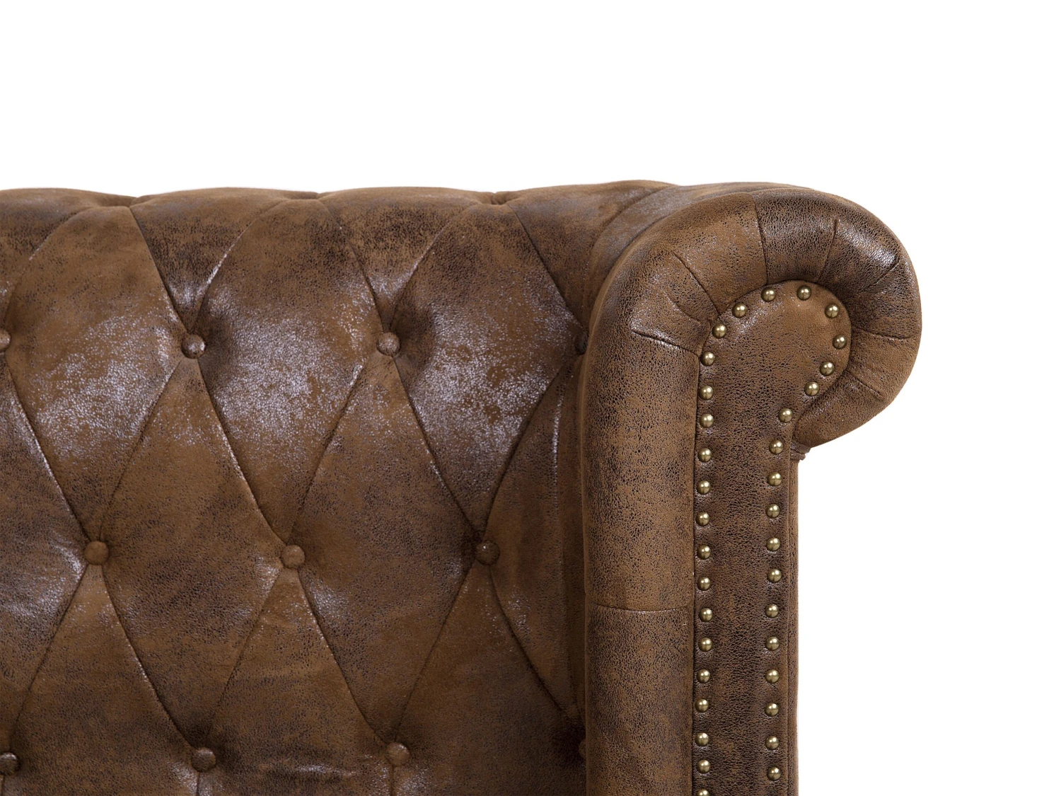 Sänky Keinomokkanahka Ruskea CAVAILLON Useita Kokoja - Image 7