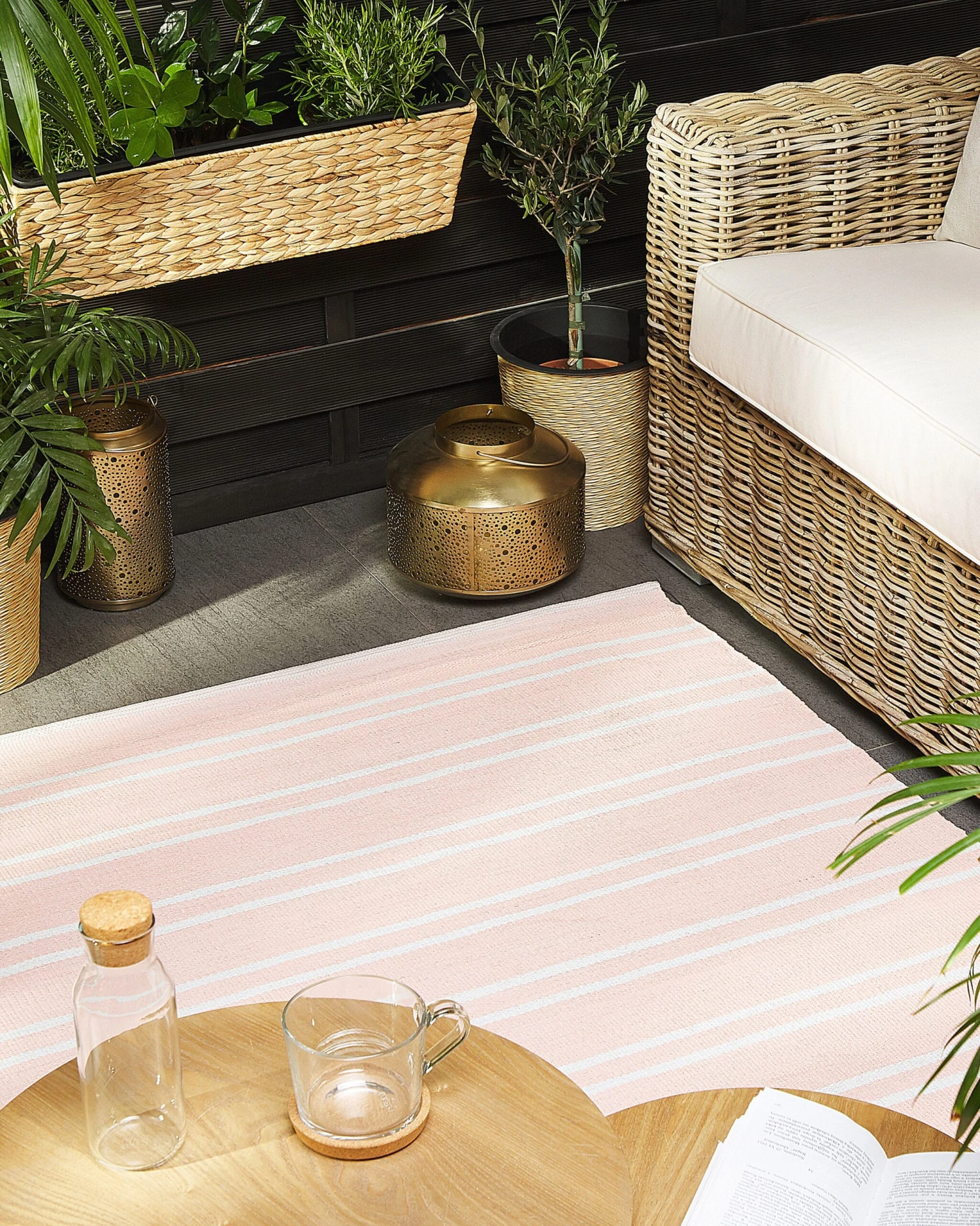 Ulkomatto Kaksipuolinen Vaaleanpunainen AKYAR Useita Kokoja - Image 2