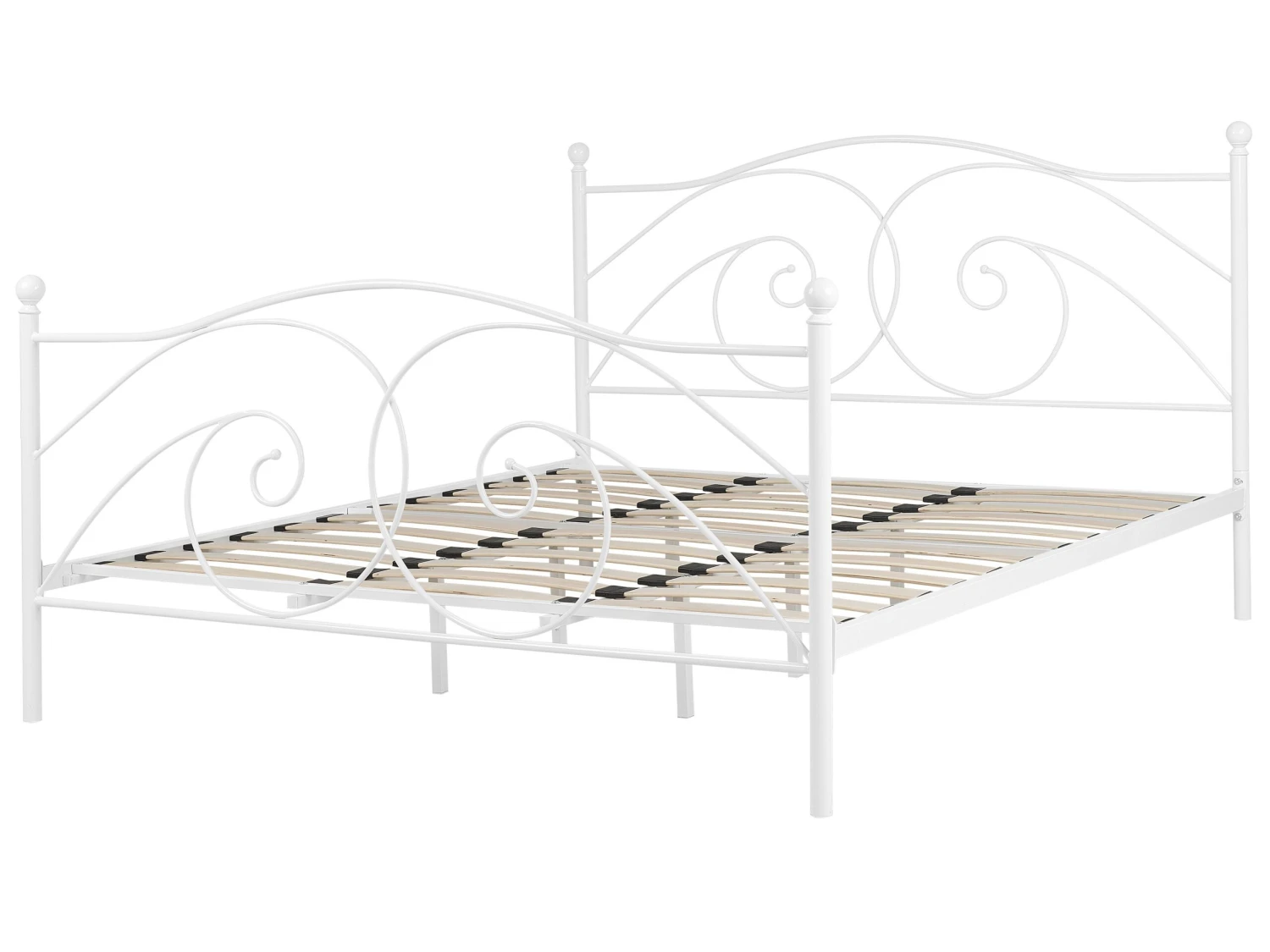 Sänky Metalli Valkoinen DINARD Useita Kokoja - Image 5