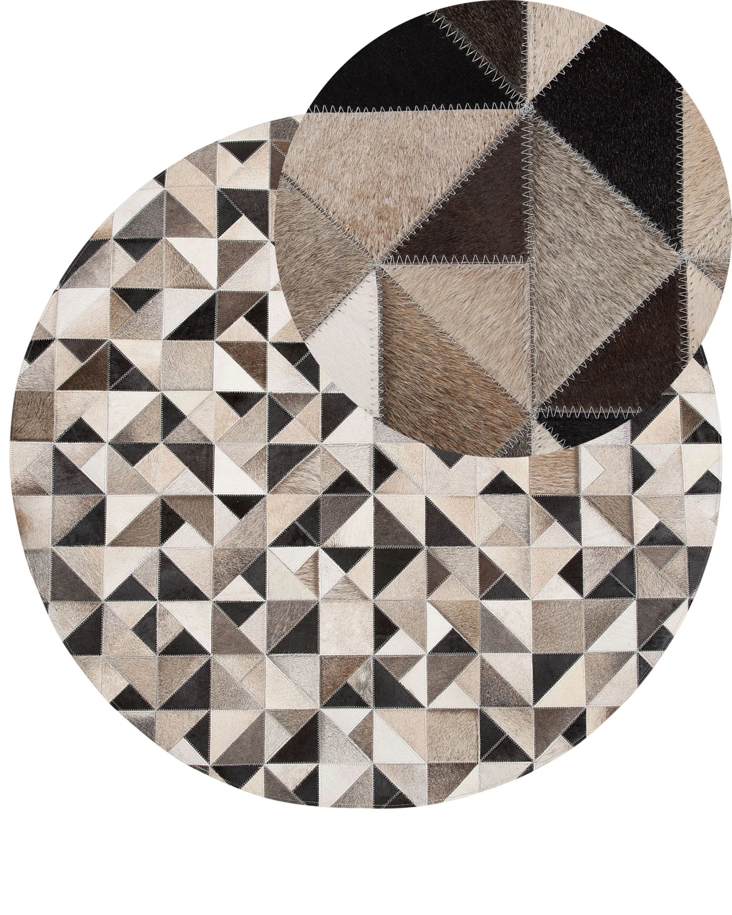 Matto Lehmännahka Harmaa/beige ⌀ 140 Cm KIRKLAR