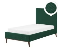 Sänky Sametti Tummanvihreä 90 X 200 Cm BAYONNE