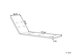 Pehmustetyyny Aurinkotuoliin 192 X 56 X 5 Cm Harmaa CESANA -Koti Kaluste undef src sa picid 746564 type whitesh image