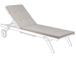 Pehmustetyyny Aurinkotuoliin 192 X 56 X 5 Cm Ruskeanharmaa CESANA