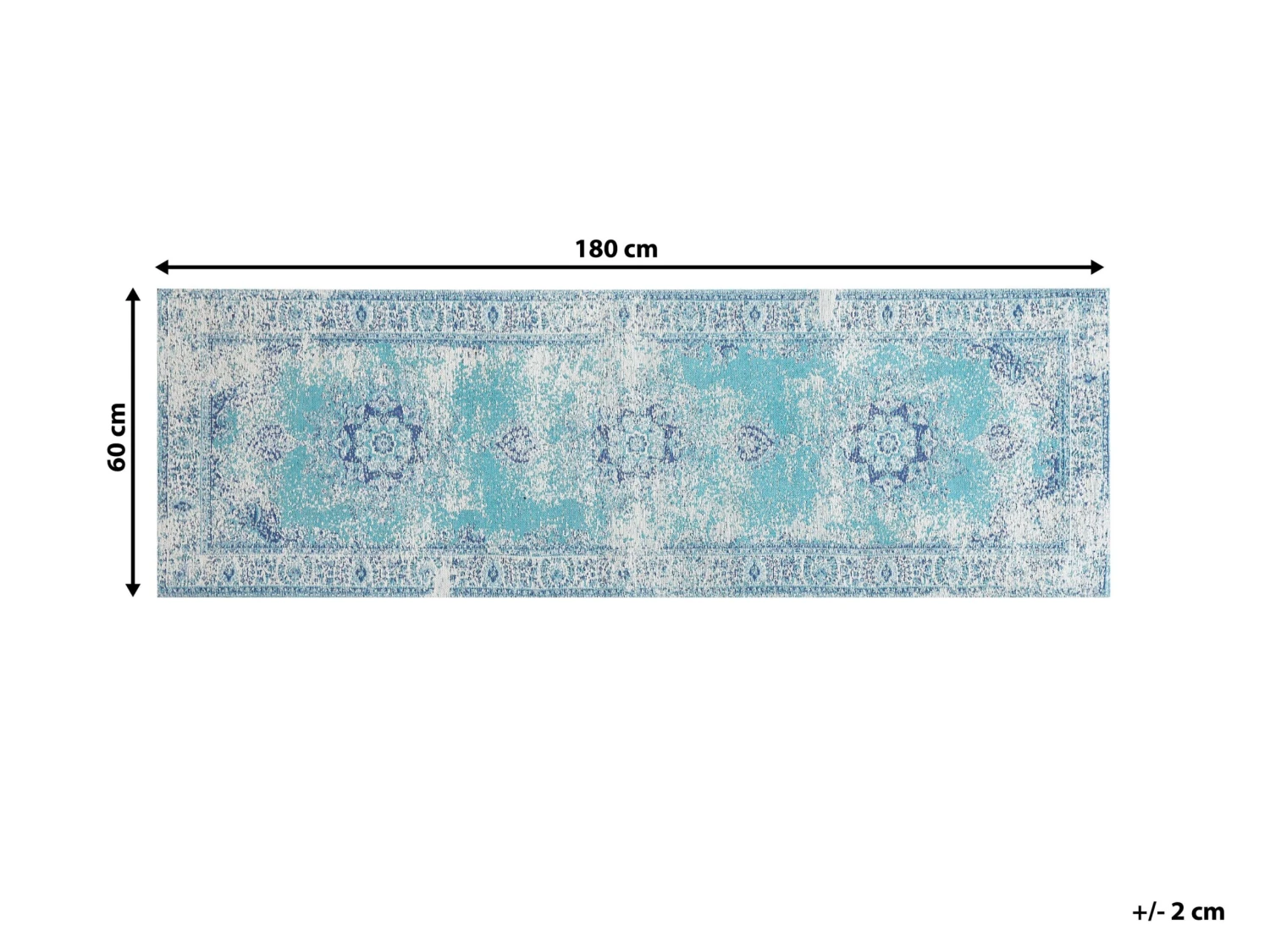 Matto Puuvilla Vaaleansininen ALMUS Useita Kokoja - Image 6