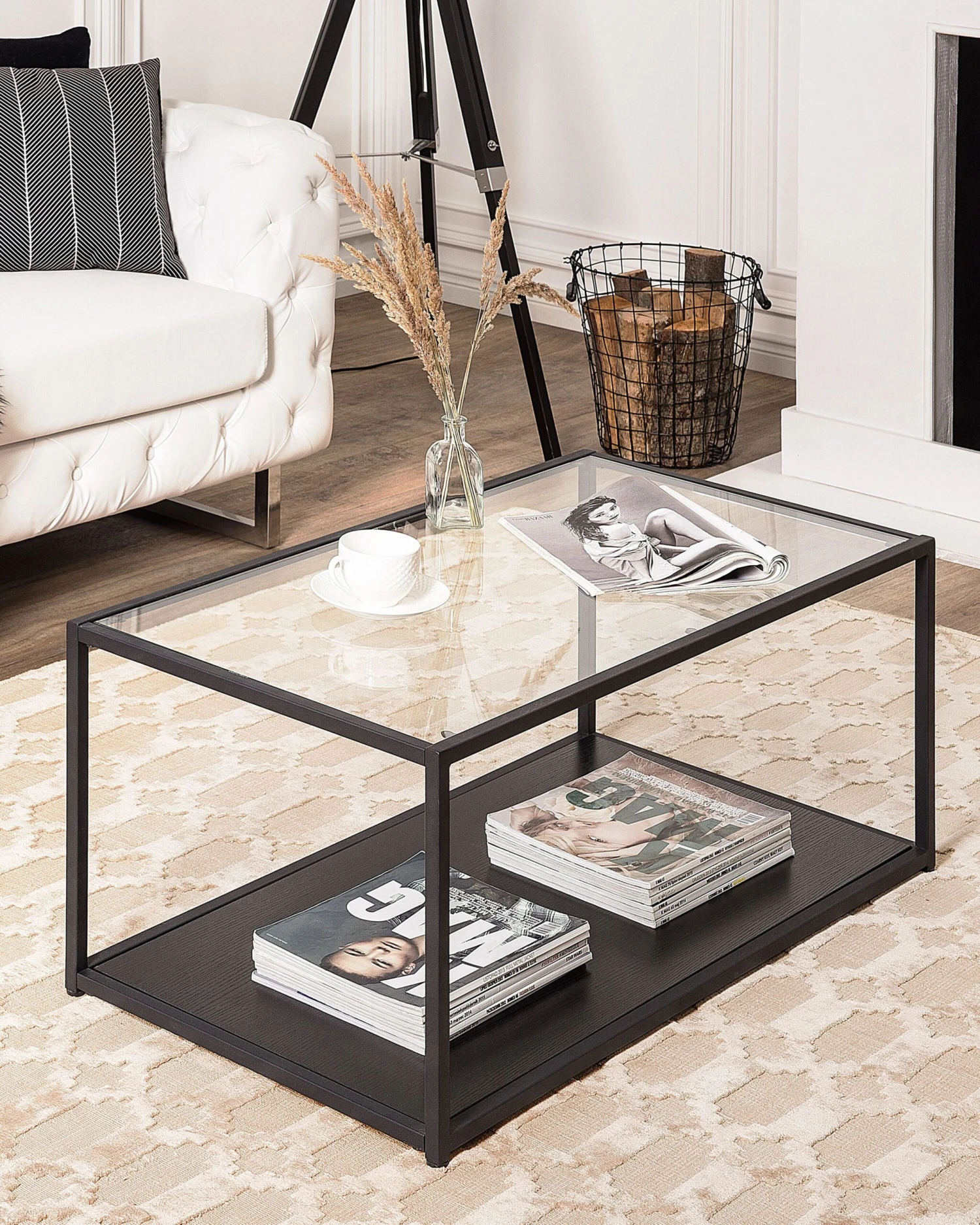 Matto Viskoosi Beige CIZRE Useita Kokoja - Image 2