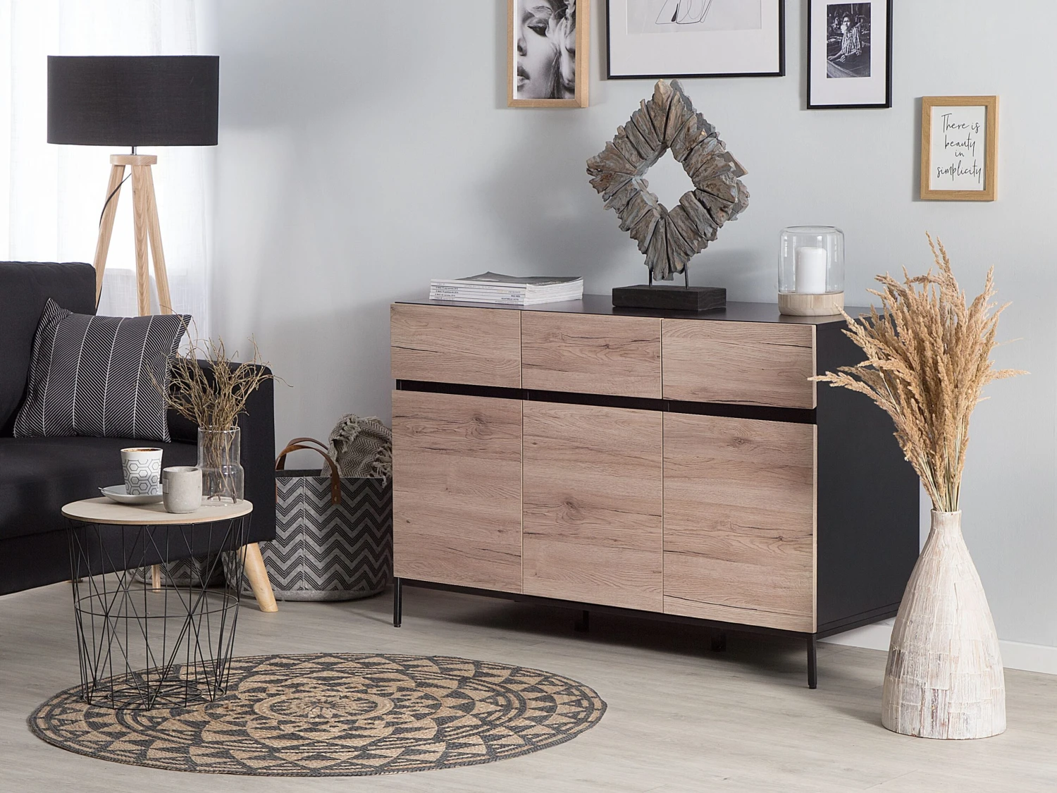 Matto Juutti Ruskea/musta 120 Cm ALAKIR - Image 4