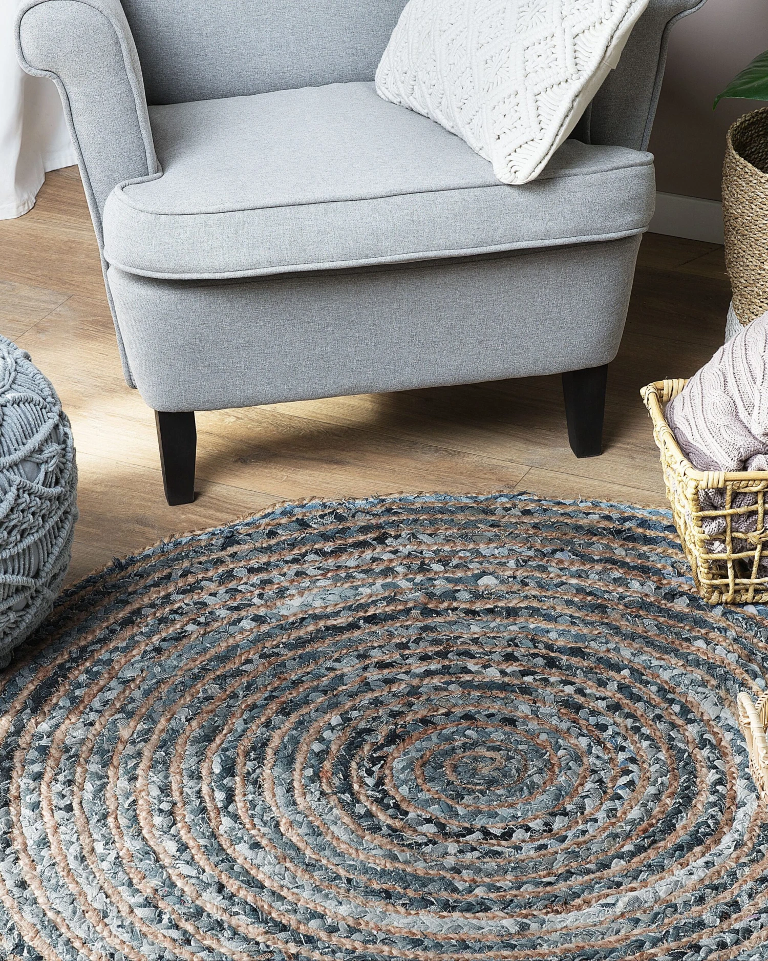 Matto Juutti Sininen/beige 120 Cm MASLAK - Image 2