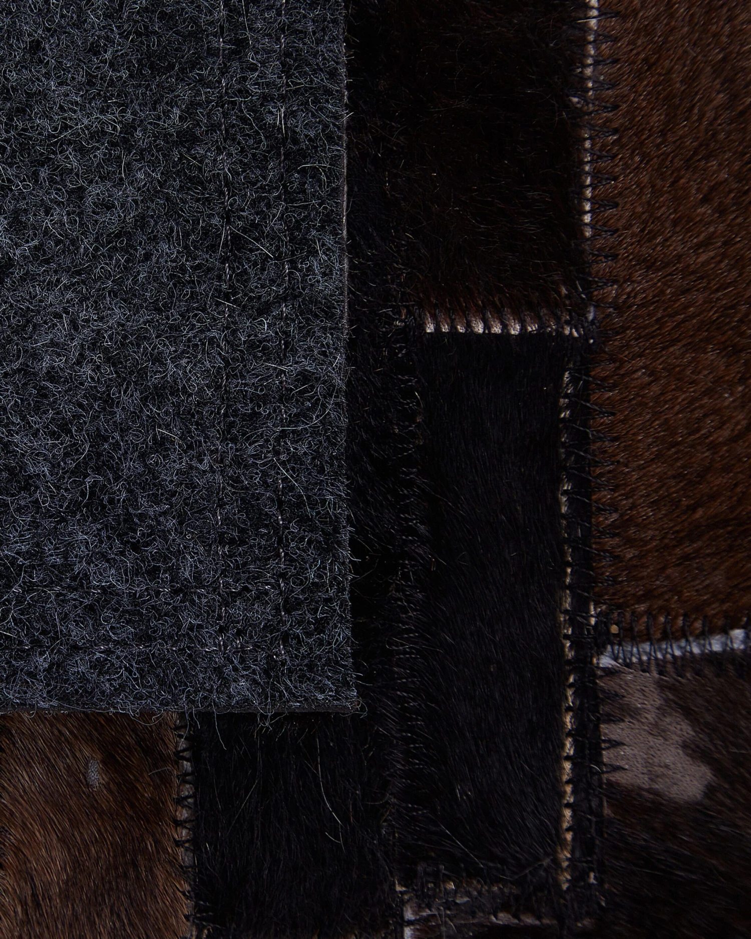 Matto Lehmännahka Tummanruskea AKSEKI Useita Kokoja 6 Matto Lehmännahka Tummanruskea AKSEKI Useita Kokoja - Image 4