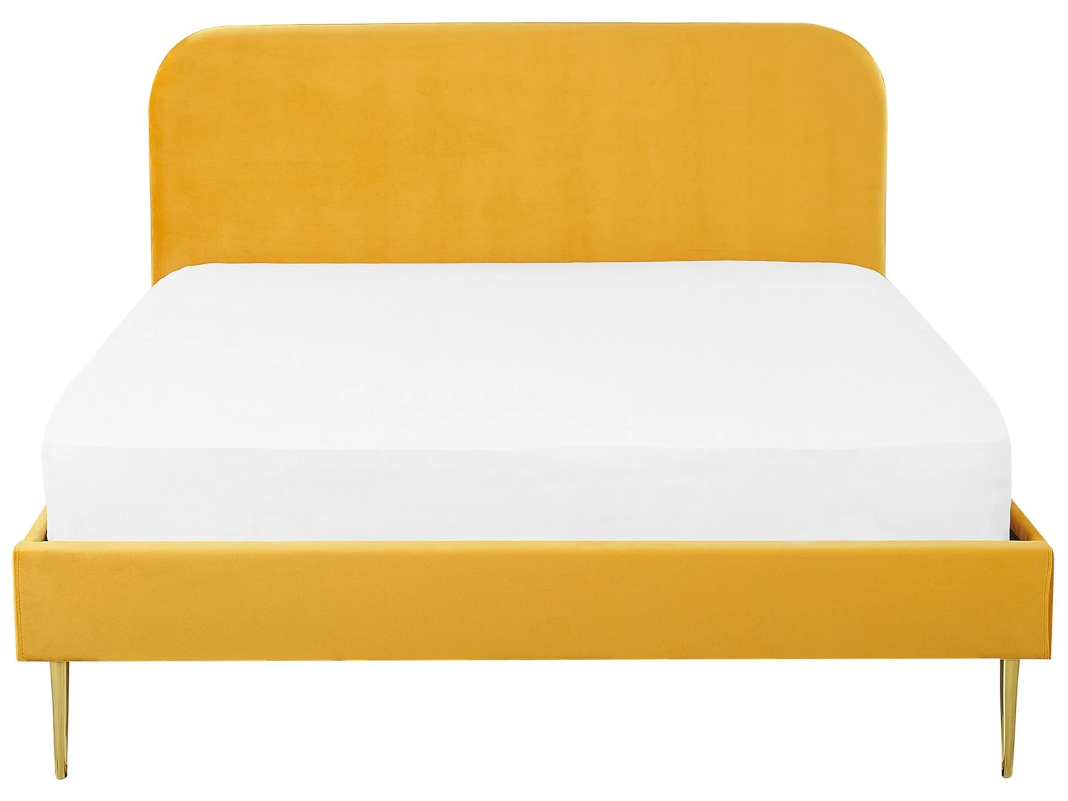 Sänky Sametti Keltainen FLAYAT Useita Kokoja - Image 3