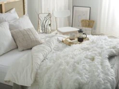 Päiväpeitto Valkoinen DELICE Useita Kokoja -Koti Kaluste undef src sa picid 770450 type color image