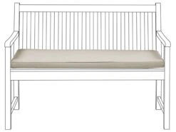 Pehmuste Puutarhapenkkiin 112 X 54 Cm Beige VIVARA