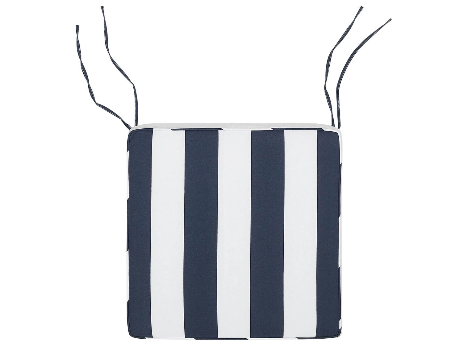 8 Kpl Setti Puutarhatuolin Pehmusteita Sini-valkoraidallinen SASSARI - Image 6