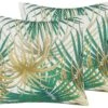 Monivärinen Ulkotyynysetti Palmukuviolla 45 X 45 Cm 2 Kpl GAIANA -Koti Kaluste undef src sa picid 776227 type whitesh image
