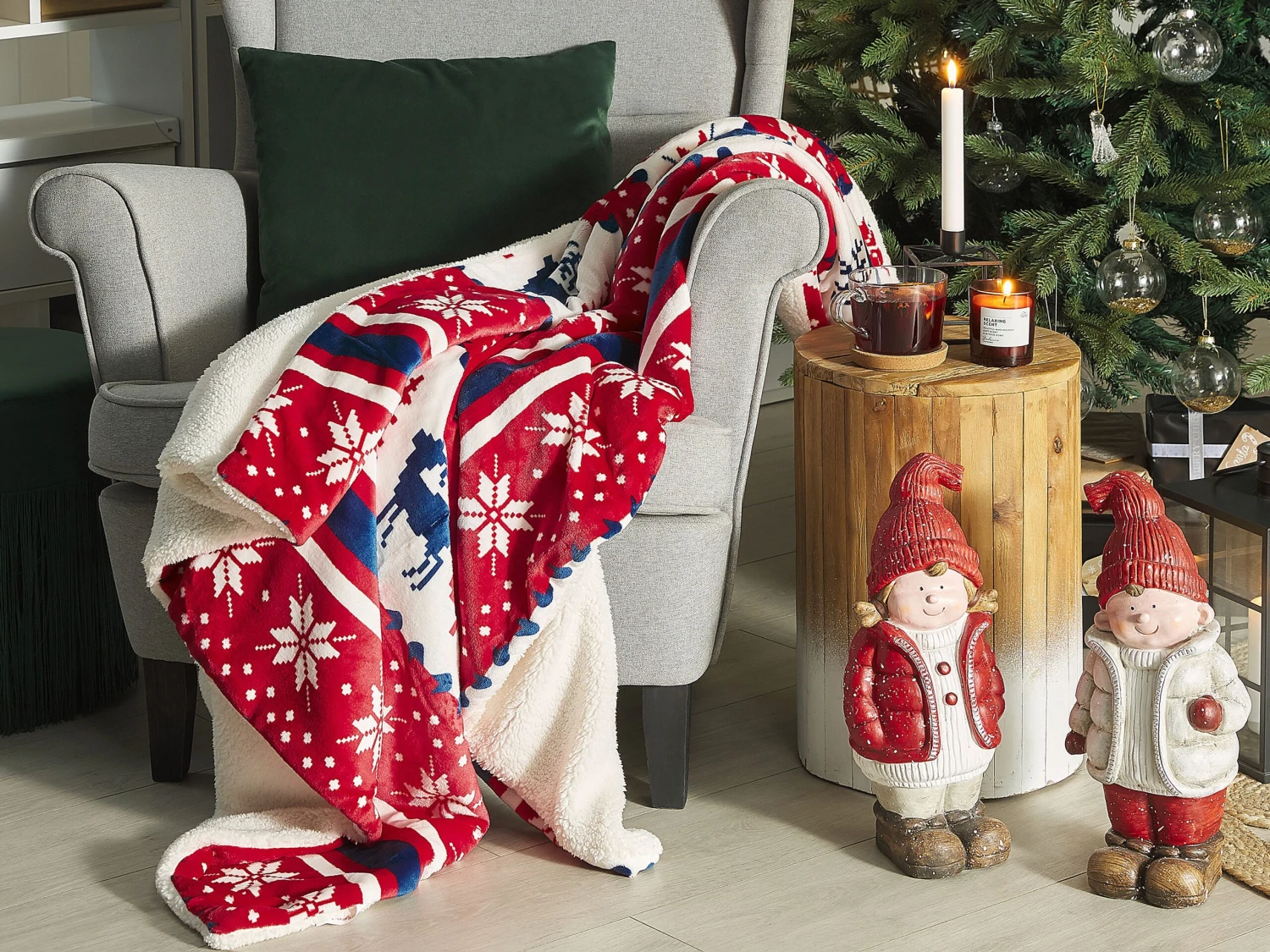 Päiväpeitto Kangas Sininen/punainen REKA Useita Kokoja - Image 2