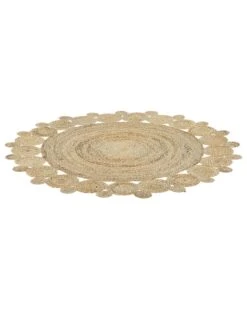 Matto Juutti Beige ø 120 Cm GOLGEN -Koti Kaluste undef src sa picid 790986 type whitesh image