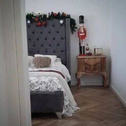 Sänky Sametti Harmaa LUBBON Useita Kokoja -Koti Kaluste undef src sa picid 791450 type whitesh image