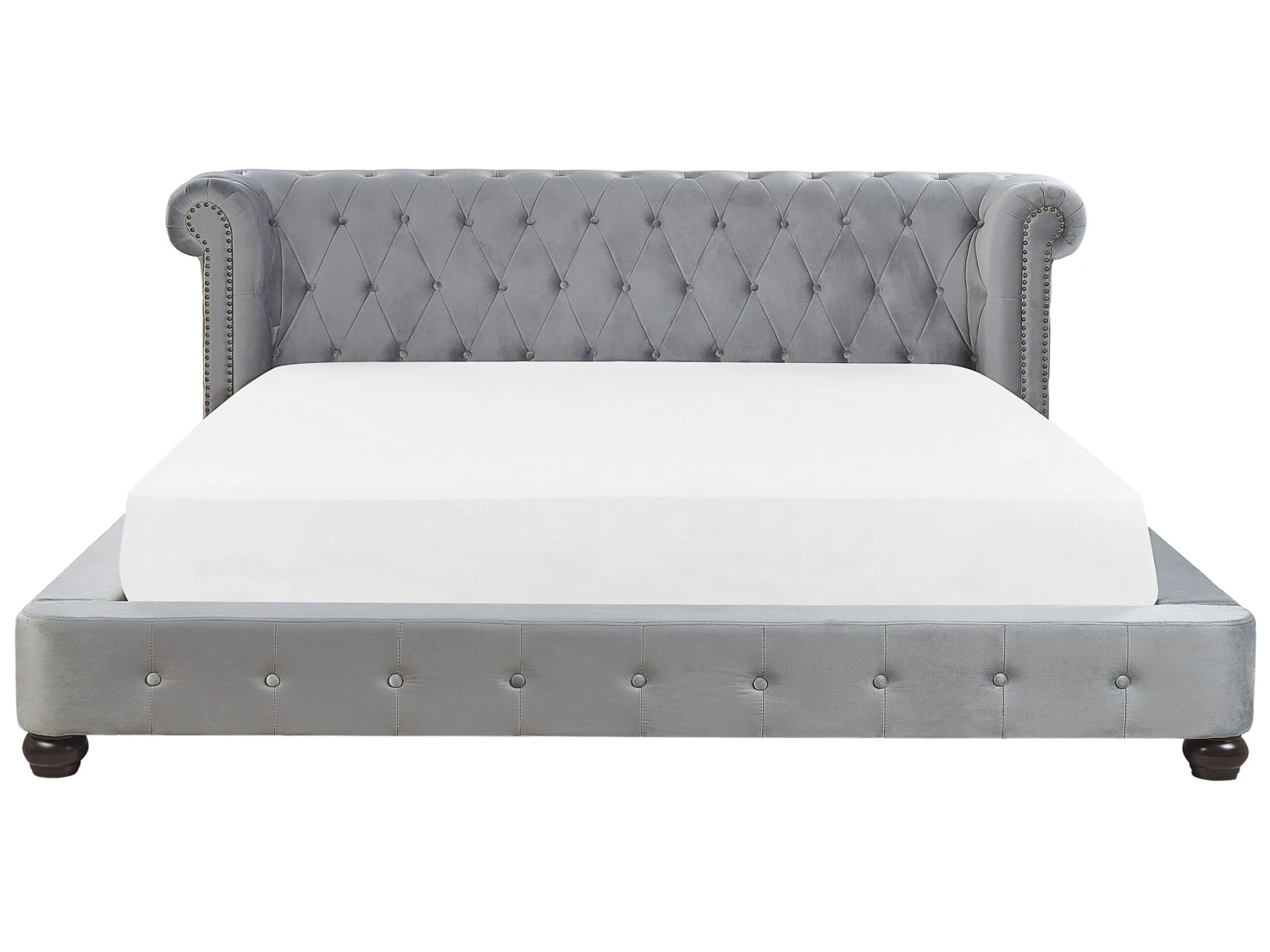 Parisänky Sametti Vaaleanharmaa 180 X 200 Cm CAVAILLON - Image 3