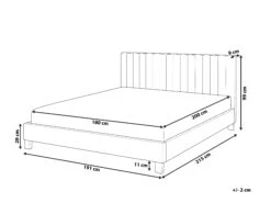 Sänky Kangas Vaaleanharmaa POITIERS Useita Kokoja -Koti Kaluste undef src sa picid 793090 type whitesh image