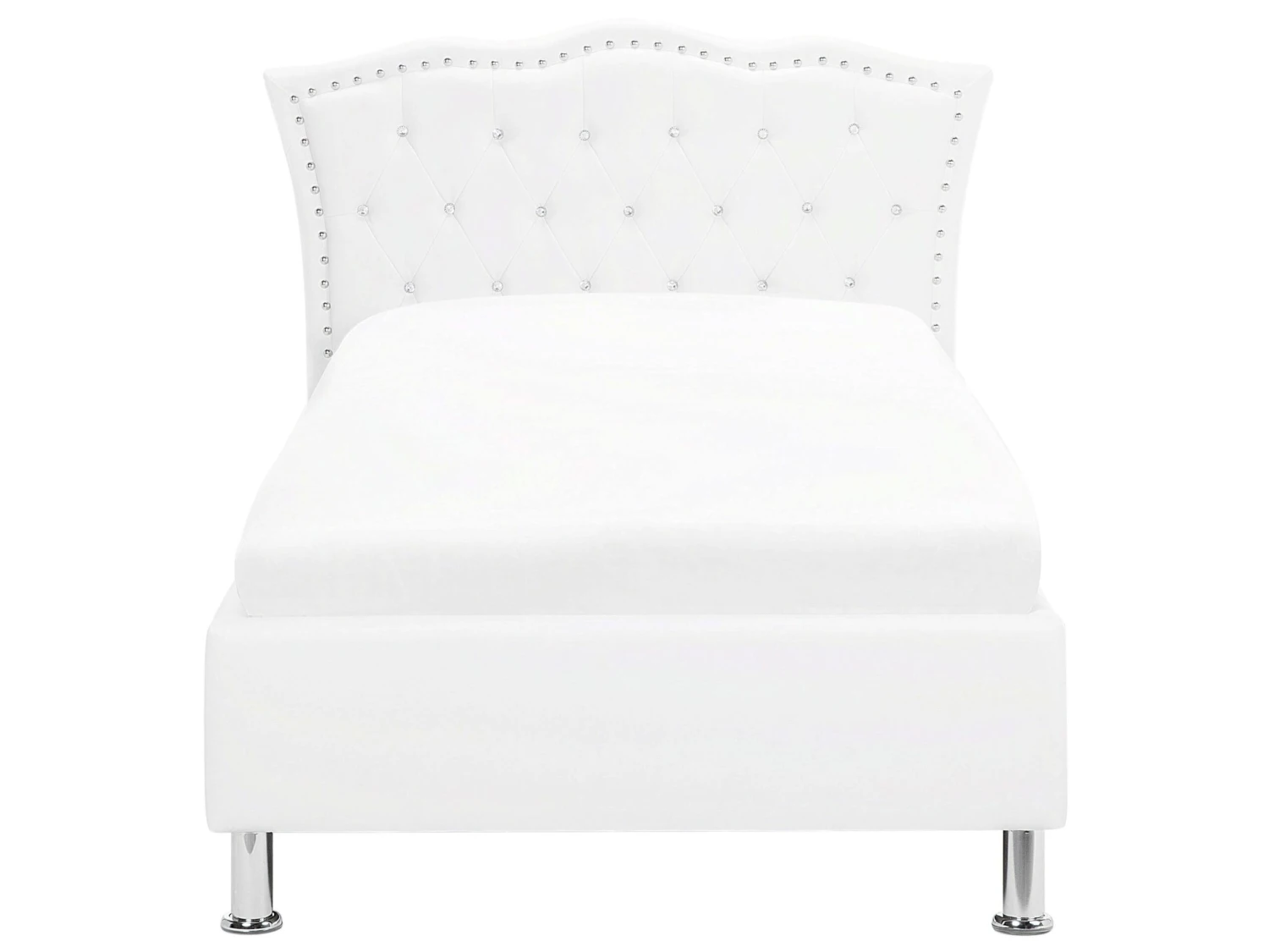 Sänky Keinonahka Säilytystila Valkoinen 90 X 200 Cm METZ - Image 5