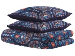 Pussilakanasetti Satiinipuuvilla Tummansininen MADRONA Useita Kokoja -Koti Kaluste undef src sa picid 803112 type whitesh image