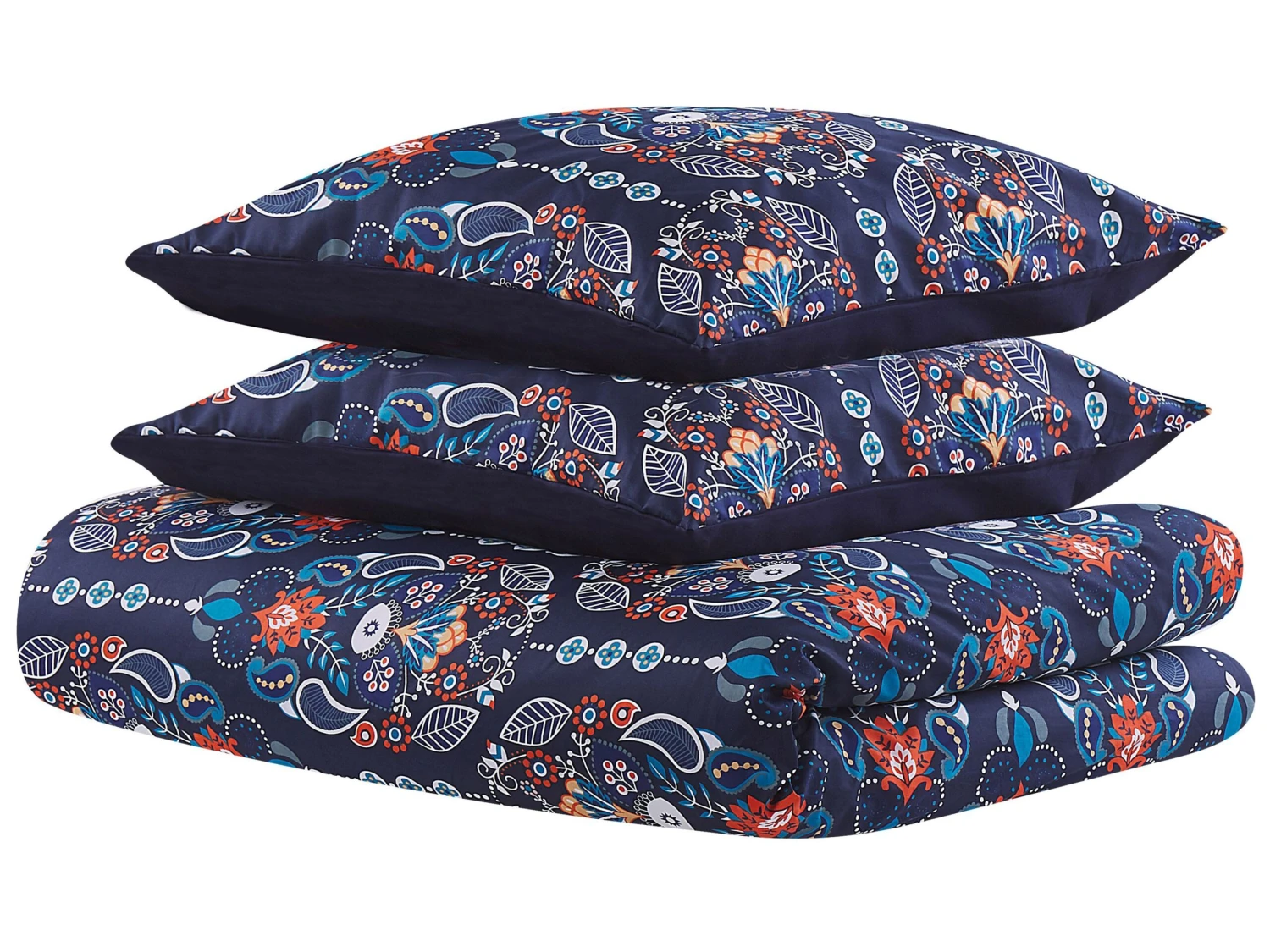 Pussilakanasetti Satiinipuuvilla Tummansininen MADRONA Useita Kokoja - Image 6