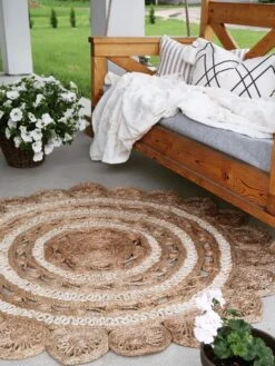 Beige Juuttimatto 140 Cm LALELI -Koti Kaluste undef src sa picid 804614 type whitesh image