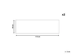 Lehtikuviollinen Vaihtokangas Aurinkotuoliin 2 Kpl ANZIO / AVELLINO -Koti Kaluste undef src sa picid 805886 type whitesh image