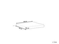 Pehmustetyyny Tuoliin Harmaa SASSARI -Koti Kaluste undef src sa picid 806203 type whitesh image