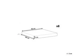 Pehmustetyyny Tuoliin Sininen 8kpl SASSARI -Koti Kaluste undef src sa picid 806218 type whitesh image