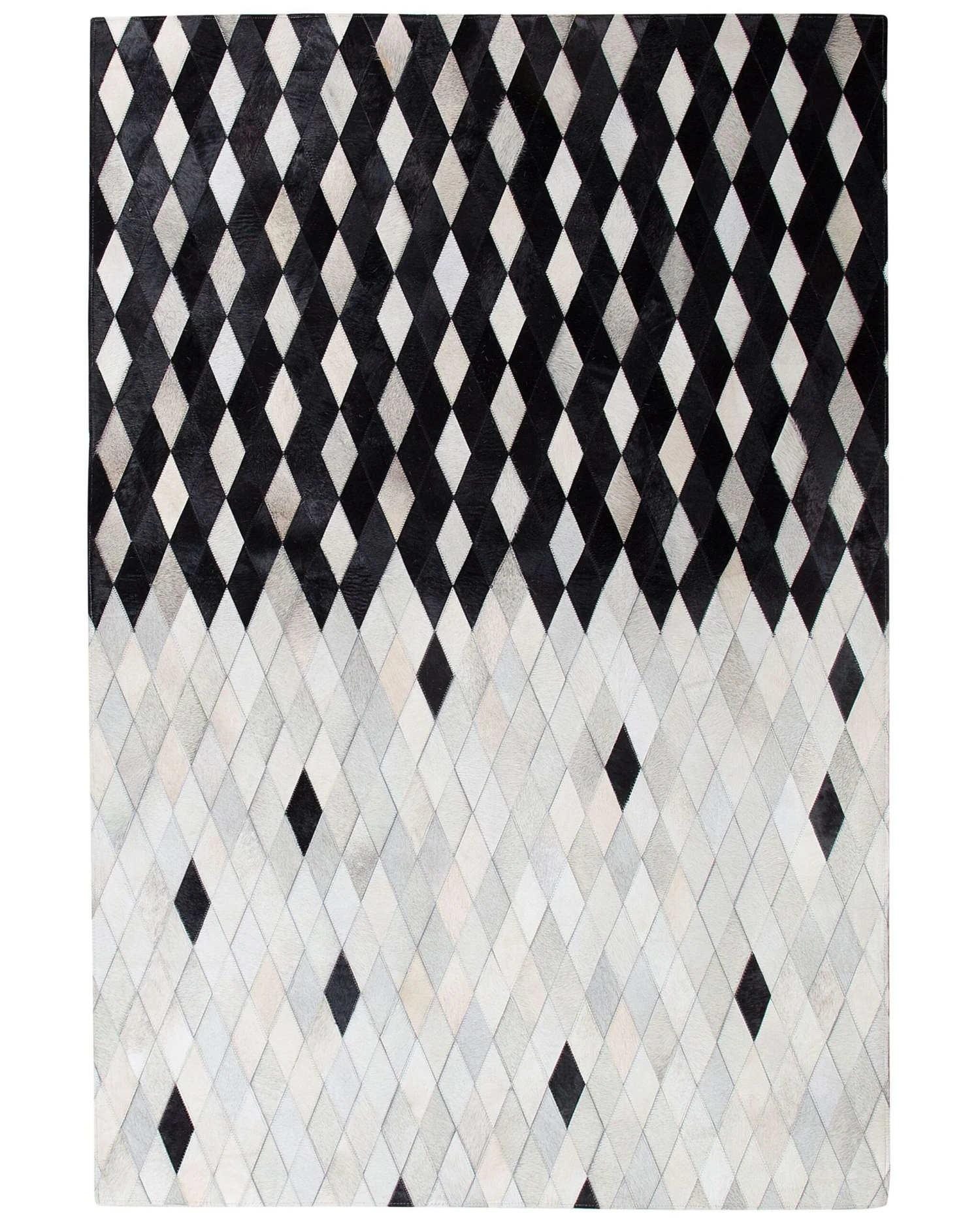 Matto Lehmännahka Valkoinen/musta MALDAN Useita Kokoja 5 Matto Lehmännahka Valkoinen/musta MALDAN Useita Kokoja - Image 3