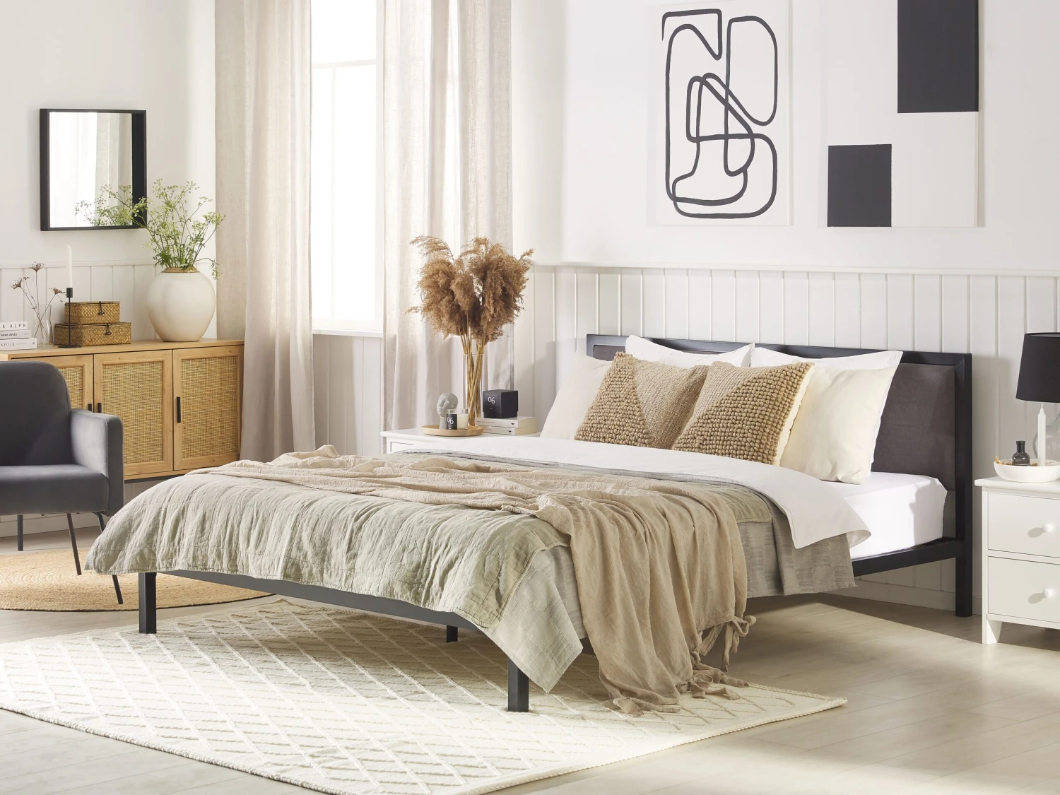 Sänky Metalli Musta CLAMART Useita Kokoja - Image 2