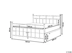 Sänky Metalli Musta LYNX Useita Kokoja -Koti Kaluste undef src sa picid 807315 type whitesh image