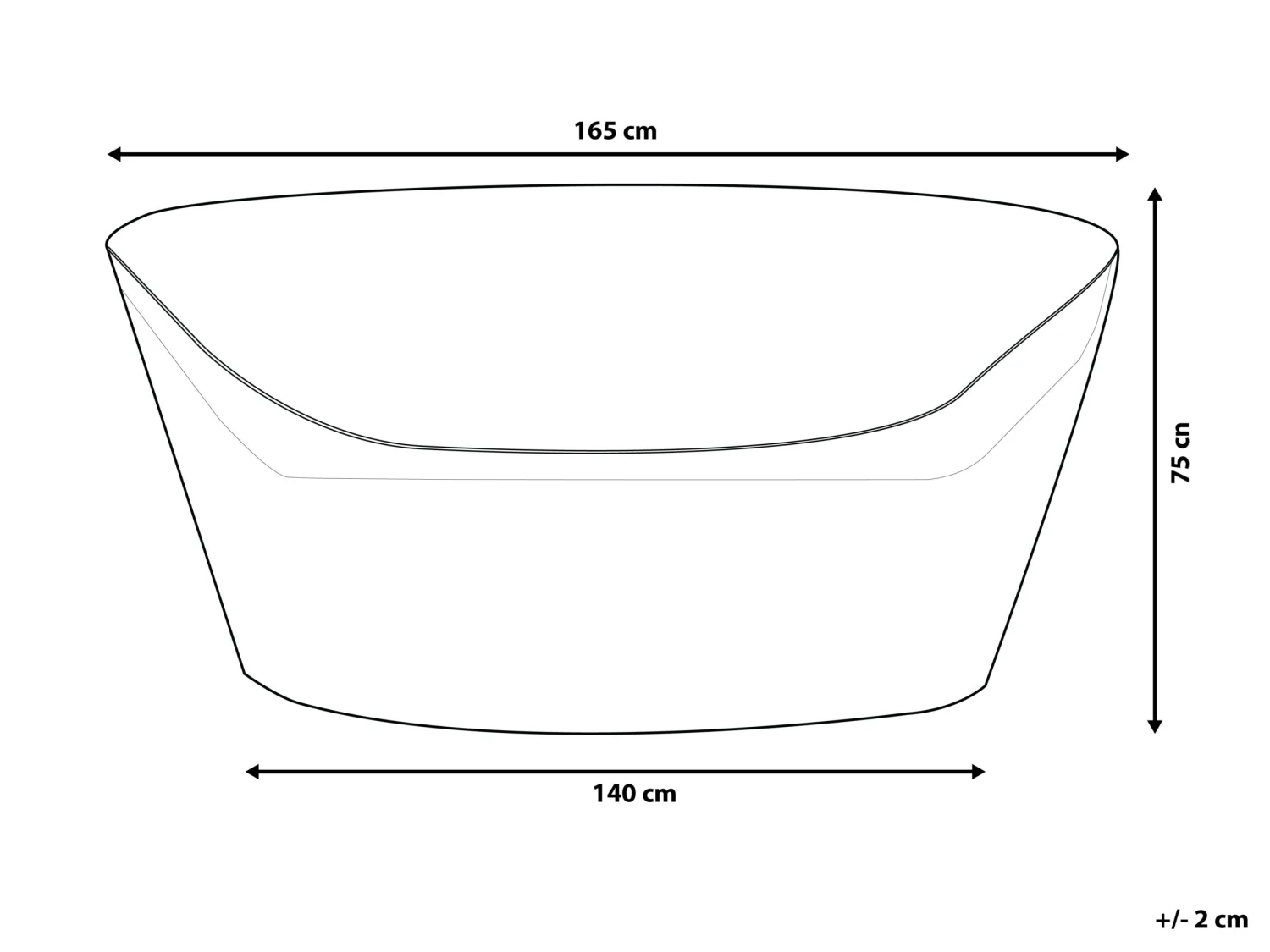 Suojapeite SYLT Aurinkovuoteelle Siniharmaa 165 X 140 X 75 Cm CHUVA - Image 8