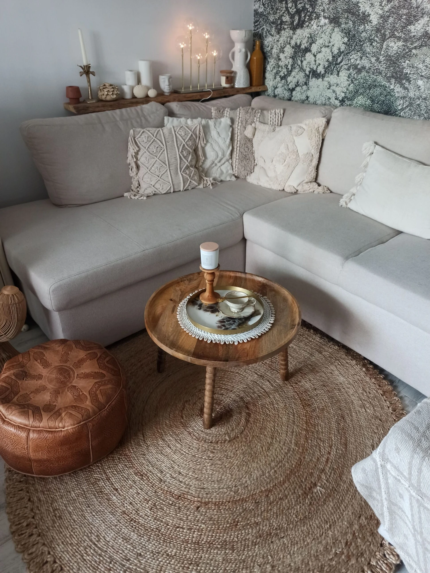 Matto Juutti Beige 140 Cm ERENCE - Image 4