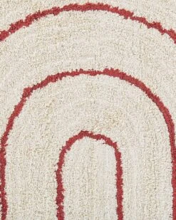 Matto Puuvilla Beige/punainen TIRUPATI Useita Kokoja -Koti Kaluste undef src sa picid 816823 type whitesh image