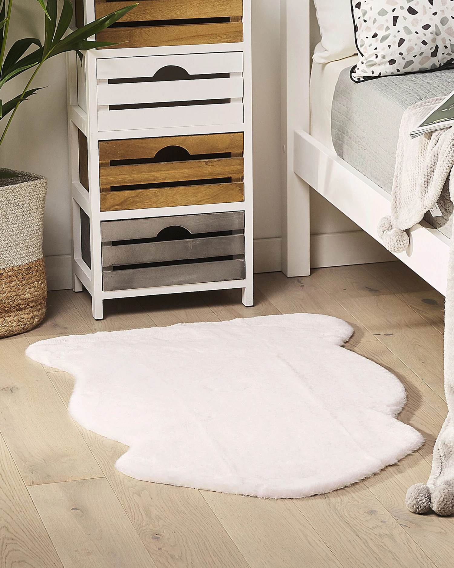 Tekotalja Valkoinen 60 X 90 Cm UNDARA 8 Tekotalja Valkoinen 60 X 90 Cm UNDARA - Image 6