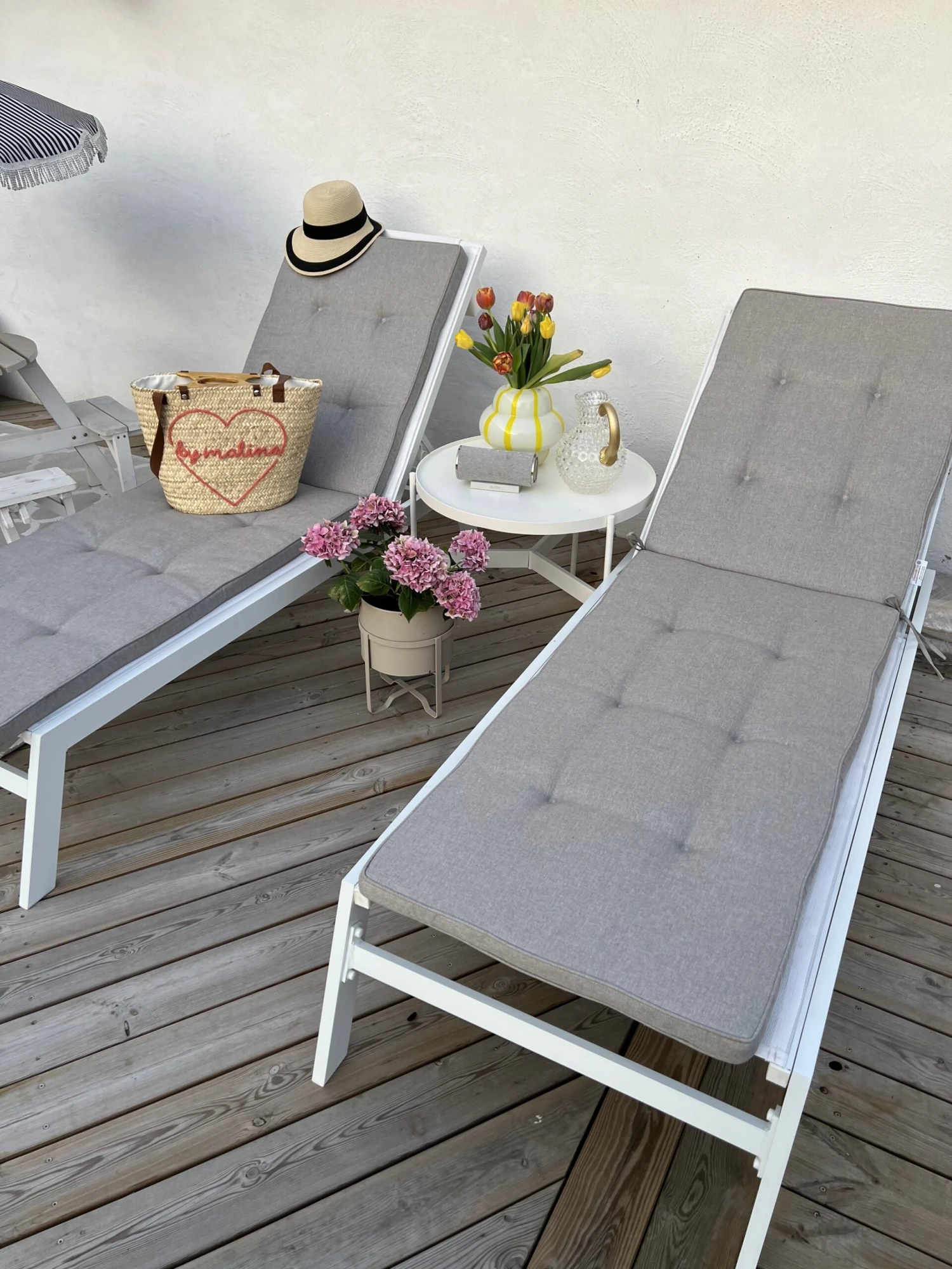 Pehmustetyyny Aurinkotuoliin 192 X 56 X 5 Cm Harmaa CESANA - Image 3