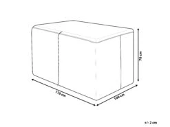 Suojapeite Puutarhakalusteille Siniharmaa 110 X 100 X 70 Cm CHUVA 17 Suojapeite Puutarhakalusteille Siniharmaa 110 X 100 X 70 Cm CHUVA -Koti Kaluste undef src sa picid 825470 type whitesh image