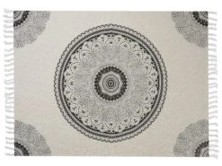 Huopa Puuvilla Beige/musta 130 X 180 Cm BERHAMPORE
