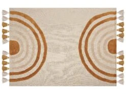 Huopa Puuvilla Beige/oranssi 130 X 180 Cm MATHURA